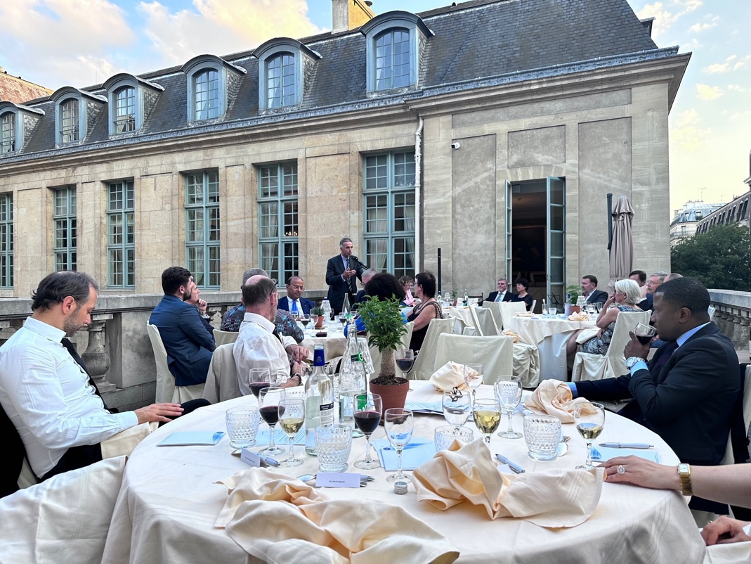 Le dîner en terrasse, Club de la Maison de la Chasse, Paris 3e